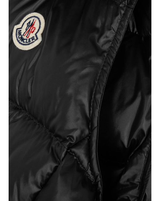 Moncler Black Gallinule Quilted Shell Gilet