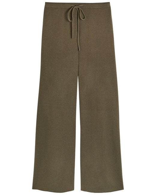 Extreme Cashmere Green N°462 Slouch Cashmere-Blend Trousers