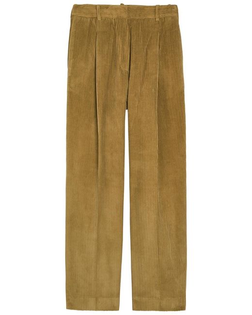 Rohe Natural Wide-Leg Corduroy Trousers