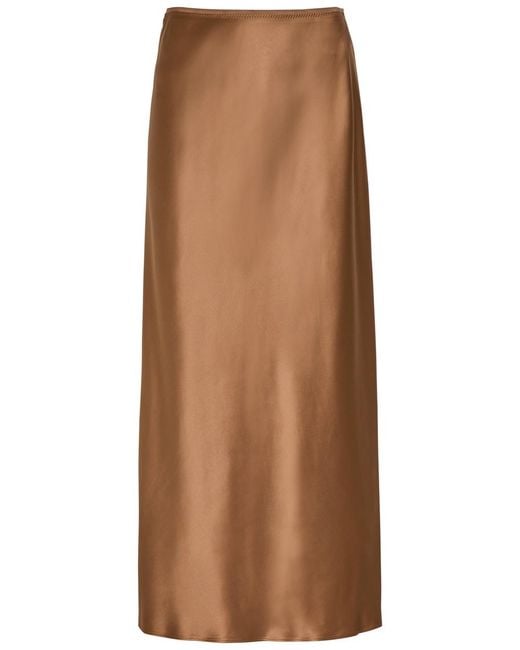 Joseph Brown Isaak Silk Midi Slip Skirt