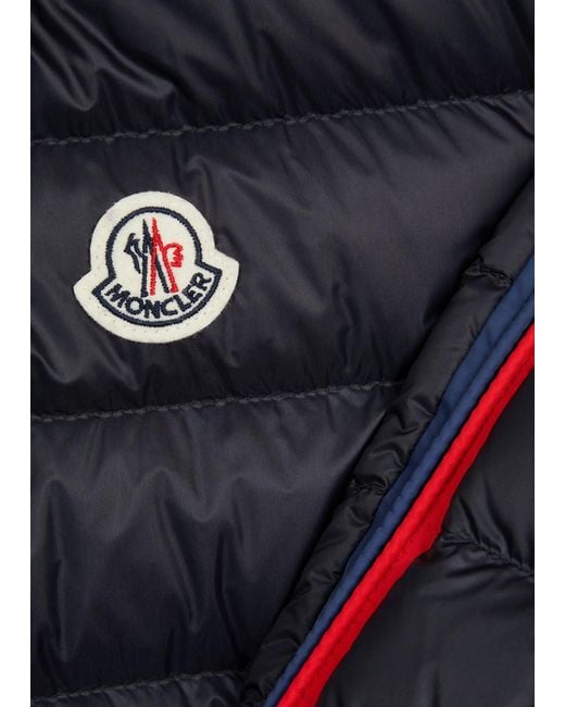 Moncler Black Agout Quilted Shell Jacket for men