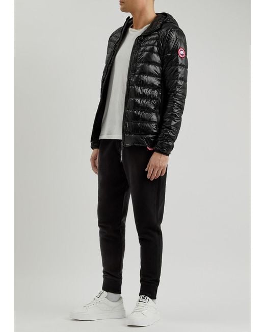 Canada Goose Black Hybridge Lite Hooded Shell Jacket for men
