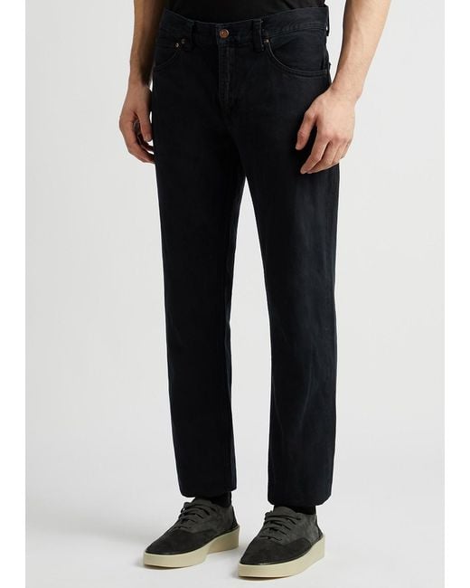 Nudie Jeans Blue Gritty Jackson Straight-Leg Jeans, Jeans, Faded for men