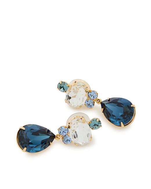 Jennifer Behr Blue Catherine 18Kt-Plated Drop Earrings