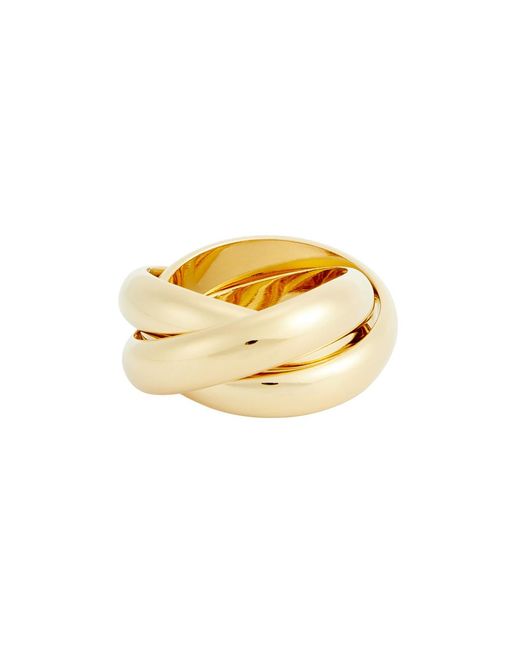 LIE STUDIO Metallic The Sofie 18kt -plated Ring