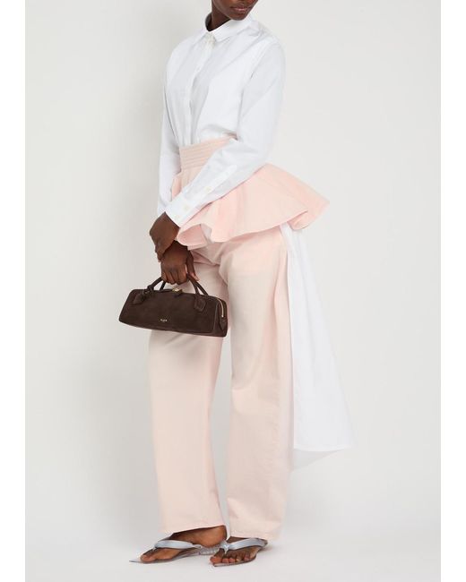 Alaïa Pink Barrel-Leg Jeans