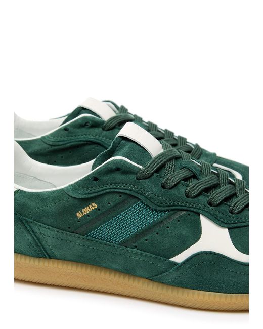 Alohas Green Tb.490 Rife Panelled Suede Sneakers