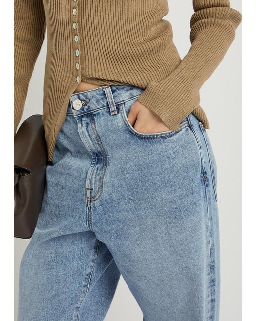 Rohe Blue Baggy Straight-Leg Jeans