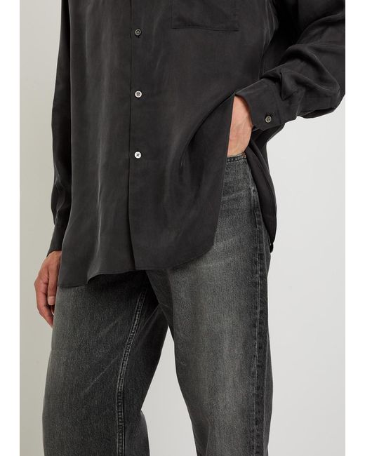 Ssstein Gray Relaxed Straight-Leg Jeans for men
