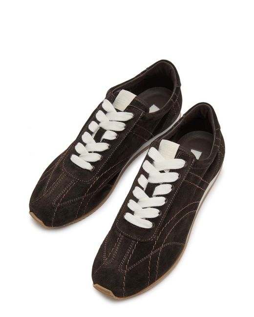 Totême Black Flex Suede Sneakers