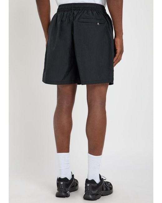 MKI Miyuki-Zoku Black Hyperlight Logo-Print Shell Shorts for men