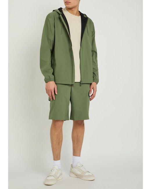 Rains Green Suva Hardshell Waterproof Jacket for men