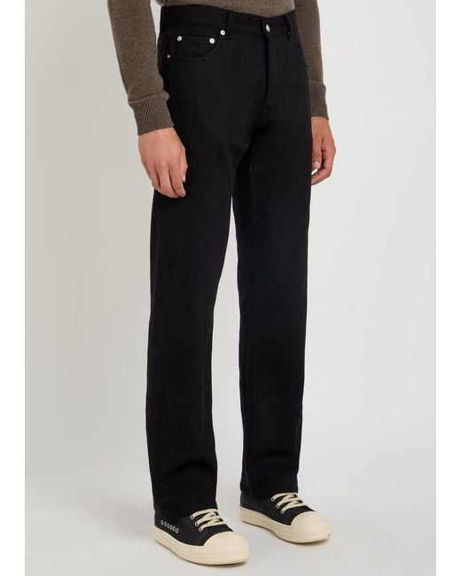 Rick Owens Blue Kurdt Cotton And Wool-Blend Jeans for men