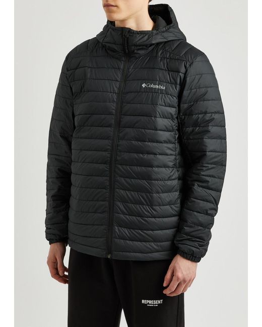 Columbia Black Silver Falls Quilted Shell Jacket for men
