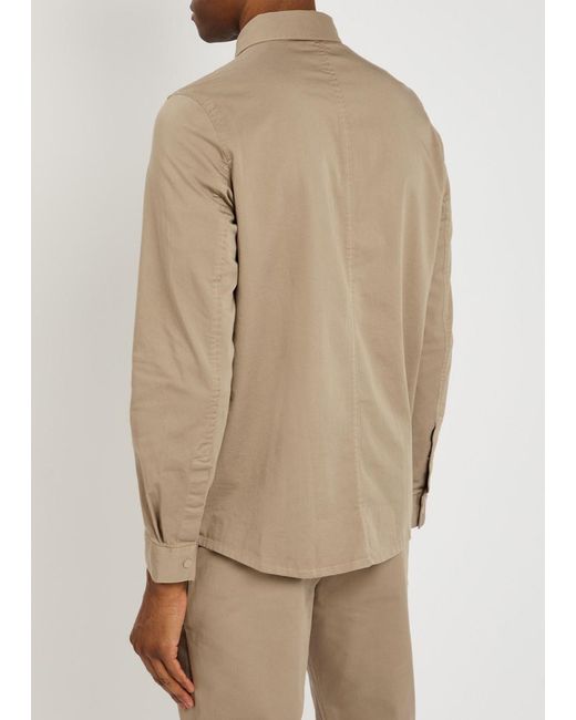 L'Estrange Natural Stretch-Cotton Overshirt for men