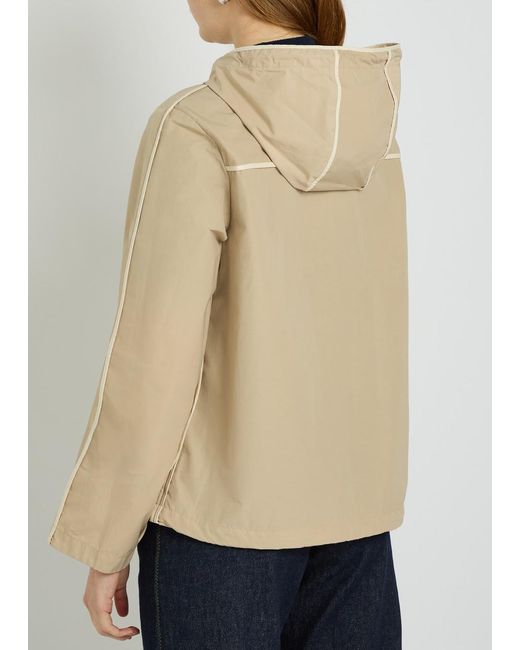 Moncler Natural Sarracenia Hooded Shell Jacket