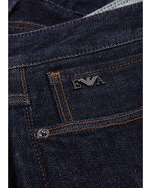 Emporio Armani Blue Slim-leg Jeans for men