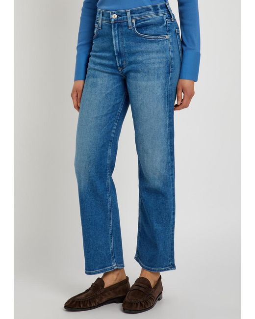 Citizens of Humanity Blue Palma Straight-Leg Jeans