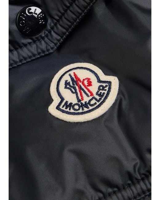 Moncler Black Najan Quilted Hooded Shell Jacket for men