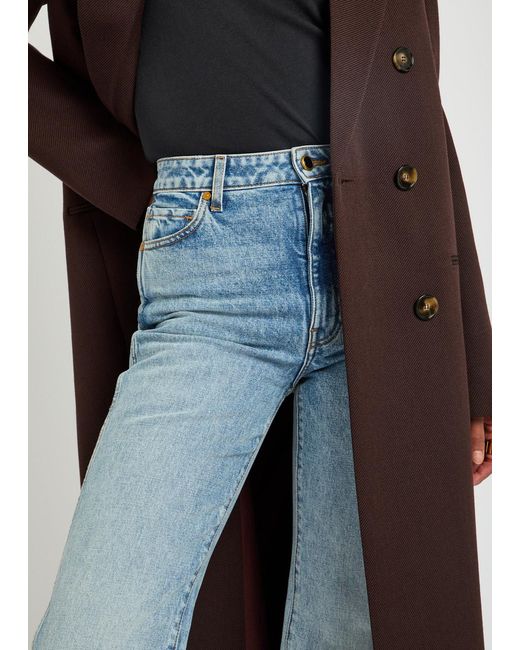 Khaite Blue Danielle Straight-Leg Jeans