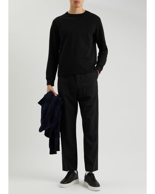 Rag & Bone Black Bradford Stretch-wool Trousers for men