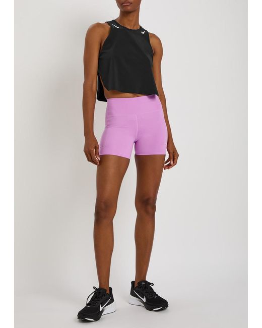 Nike Black Aeroswift Dri-Fit Adv Cropped Tank