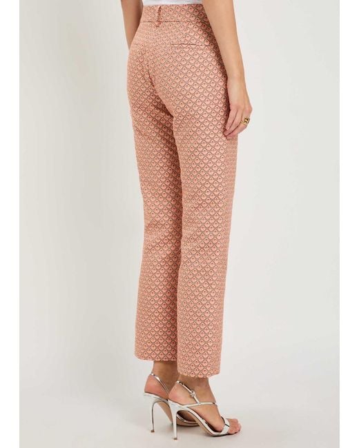 LaDoubleJ Pink 24/7 Tulip-Jacquard Trousers