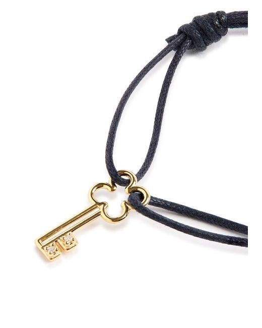 Aliita Black Llavecita Brillante Embellished Cord Bracelet