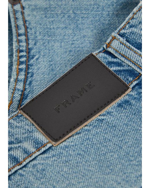 FRAME Blue Baggy Denim Shorts for men