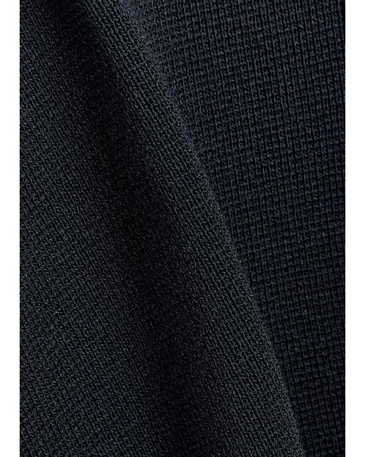 Raith Blue Davi Hybrid Panelled Stretch-Knit Gilet for men