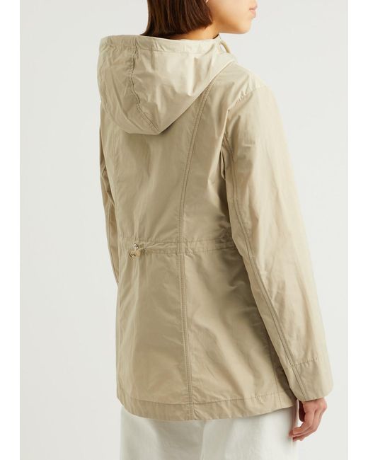 Moncler Natural Leandro Hooded Shell Jacket
