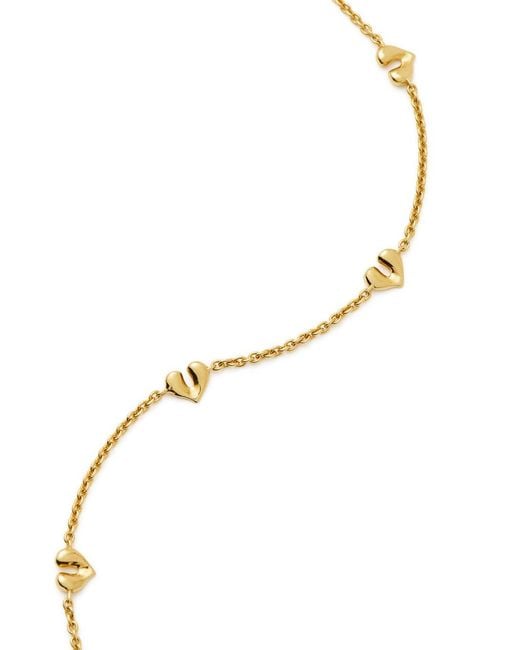 Missoma White Molten Heart 18K Vermeil Choker Necklace