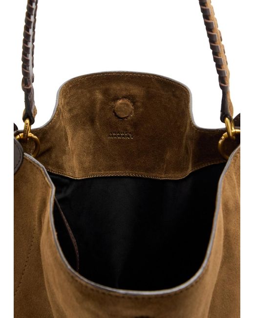 Isabel Marant Brown Oskan Hobo Suede Shoulder Bag