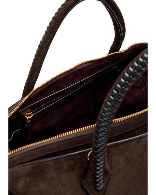 Metier Brown Vérité City Suede Tote Bag