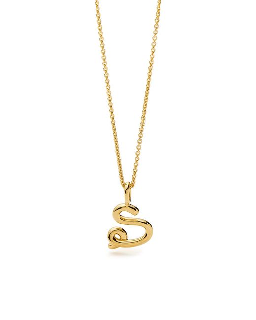 Missoma Metallic Initial S Mini 18Kt Vermeil Necklace
