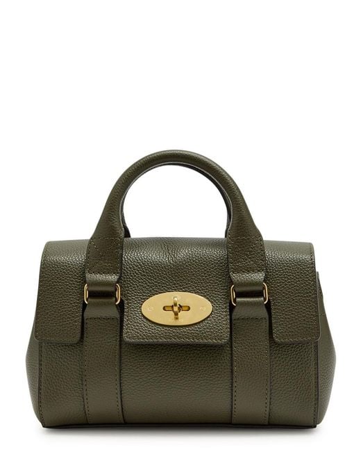 Mulberry Black Heritage Bayswater Mini Grained Leather Cross-Body Bag