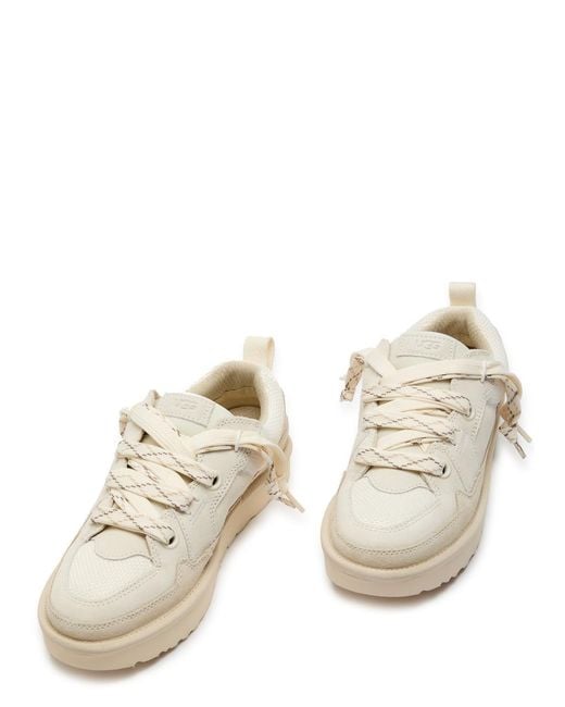 Ugg White Sneakers Lo Lowmel Suede