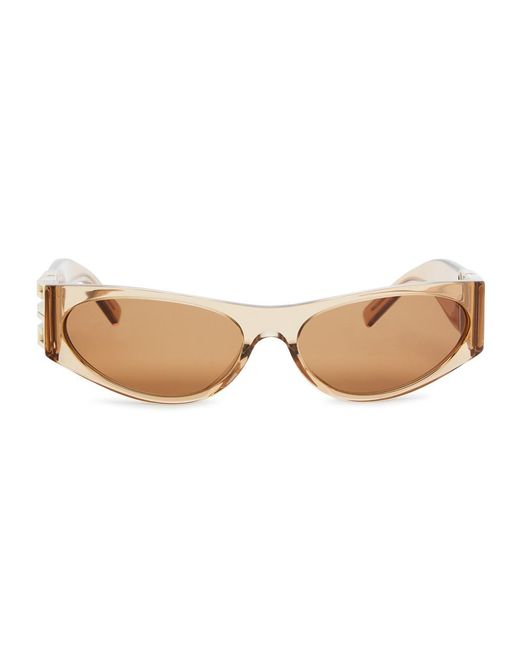 Givenchy Natural Oval-frame Sunglasses