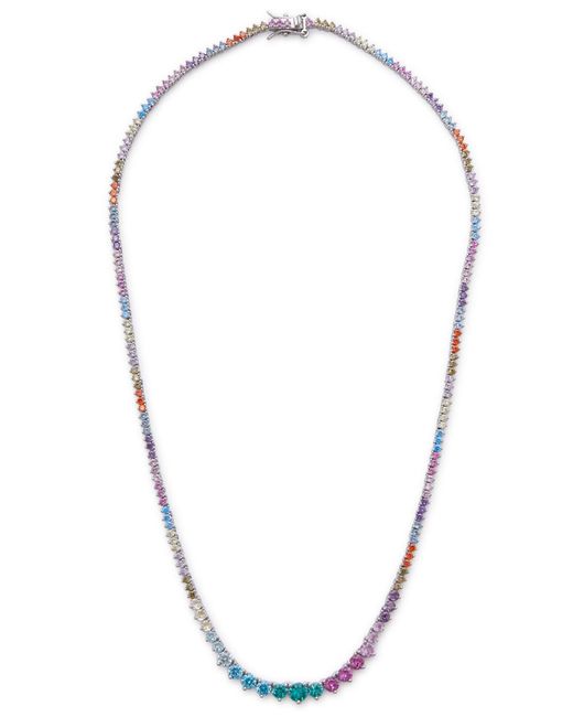 Fallon Metallic Candy Rivière Crystal-embellished Necklace