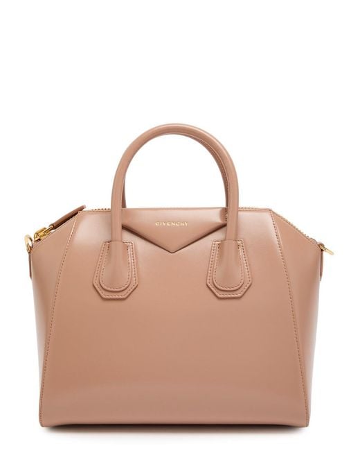 Givenchy Natural Antigona Small Leather Top Handle Bag