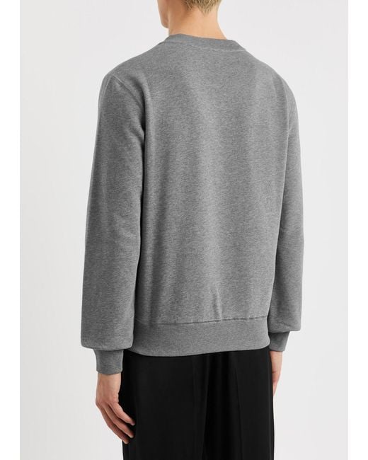 Dolce & Gabbana Gray Logo Cotton Sweatshirt for men