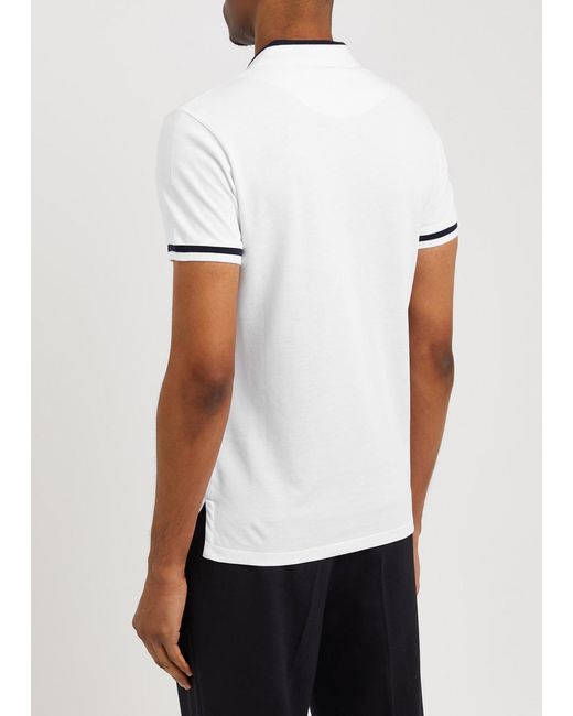 Vivienne Westwood White Logo Piqué Cotton Polo Shirt for men