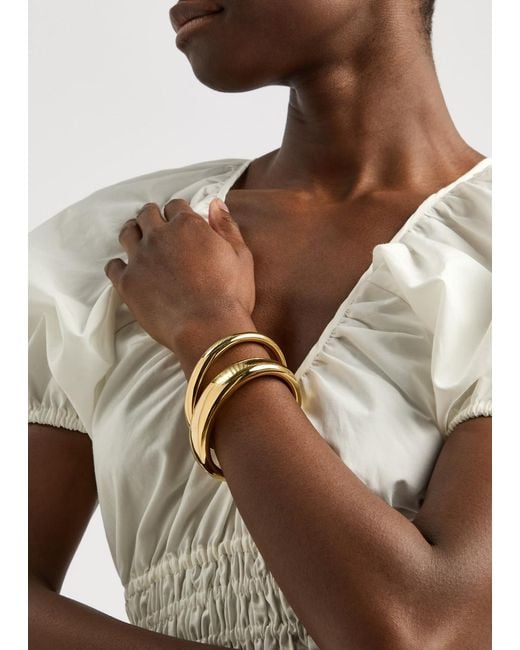LIE STUDIO White The Amanda 18Kt-Plated Cuff