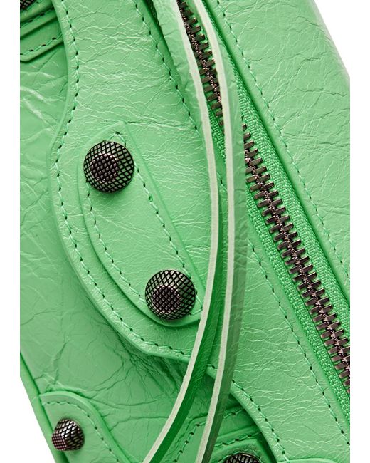Balenciaga Green Le Cagole Sling Xs Leather Shoulder Bag