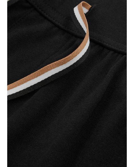 Boss Black Logo-Print Stretch-Cotton Shorts for men