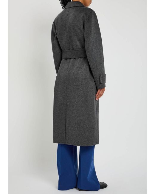 Joseph Gray Arline Wool And Cashmere-Blend Trench Coat