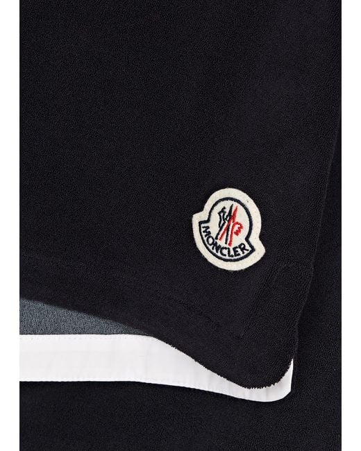 Moncler Black Logo Cotton-blend Shorts
