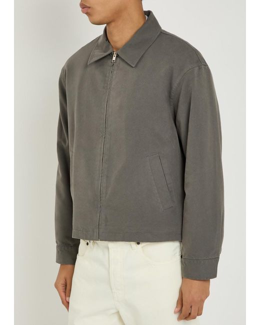 FRAME Gray Canvas Jacket for men
