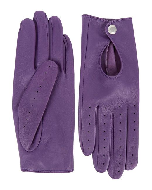 Dents Purple Thruxton Leather Gloves
