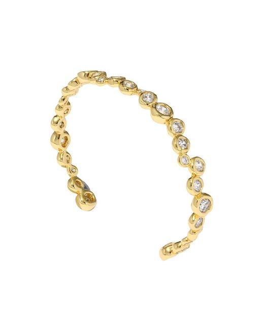 Alexis White Asterales 14K-Plated Cuff